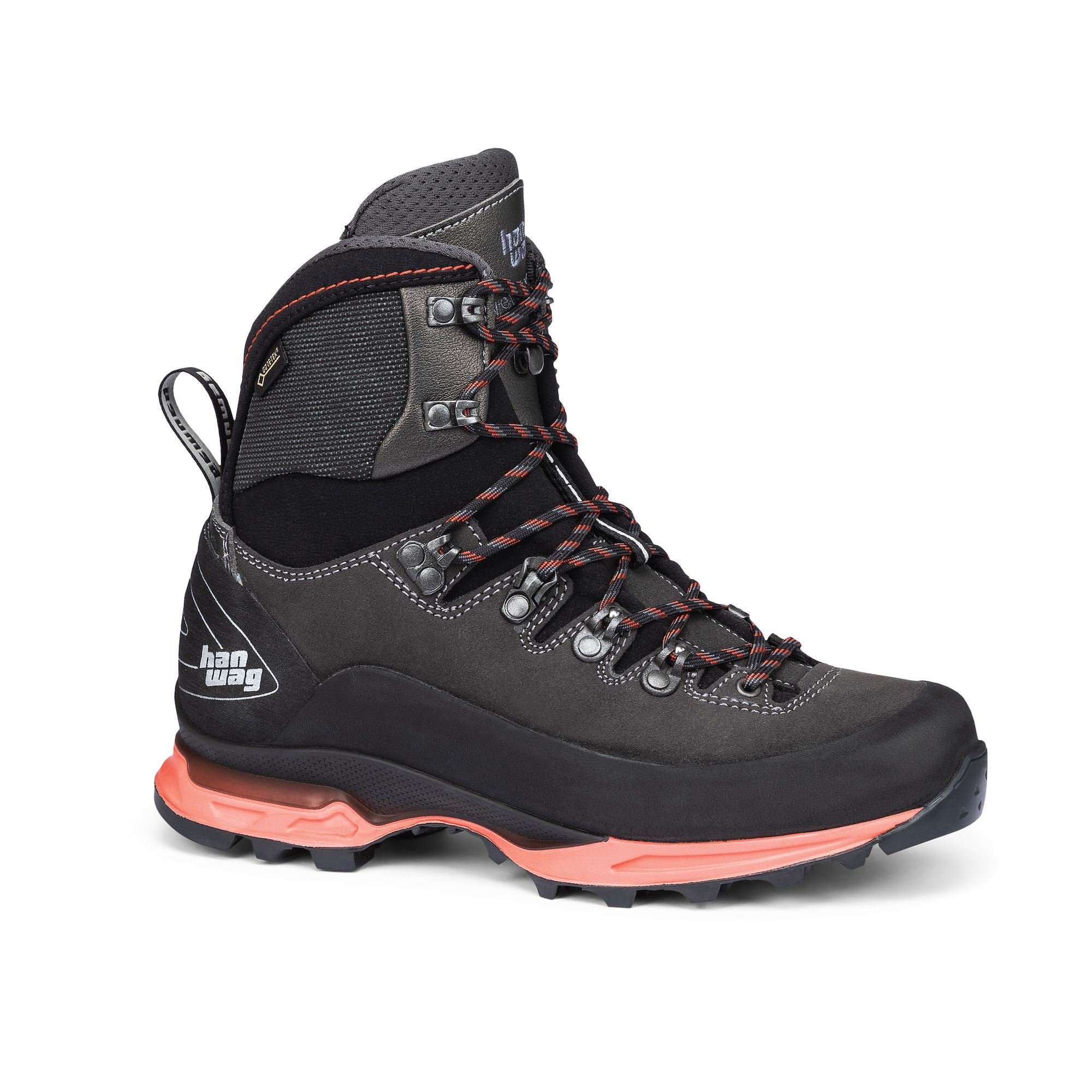 Hanwag Women's Alverstone II GTX Trekking Boots Deep Grey/Orange GADMP4619